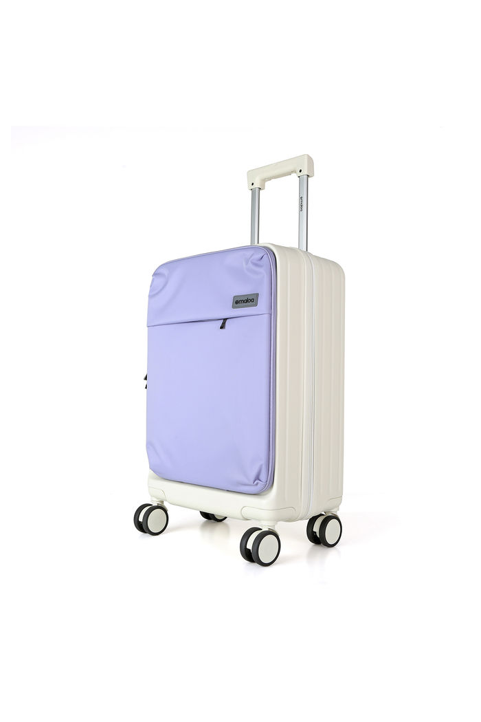 Mala de Viagem Pequena de Bordo 10 kg Policarbonato Cuba Maloa Lilás