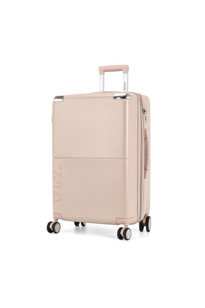 Mala de Viagem Pequena de Bordo 10kg com Expansor Katerini Bege