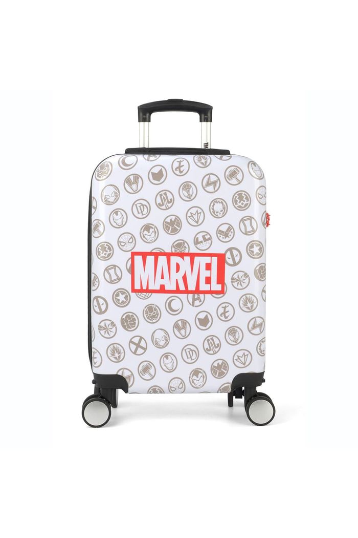 Mala de Viagem Pequena de Bordo 10kg Infantil Marvel Branco