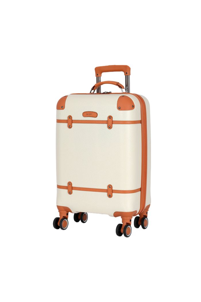 Mala de Viagem Pequena de Bordo 10 kg em ABS Atena Branco