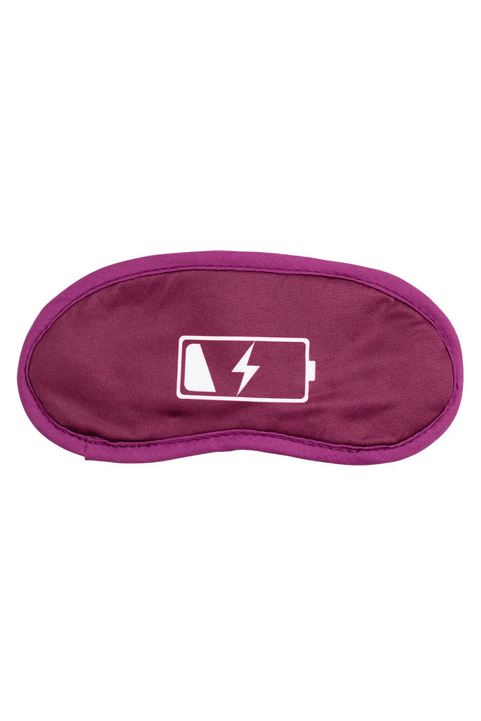 Mascara de Dormir em Poliester Bateria Roxo
