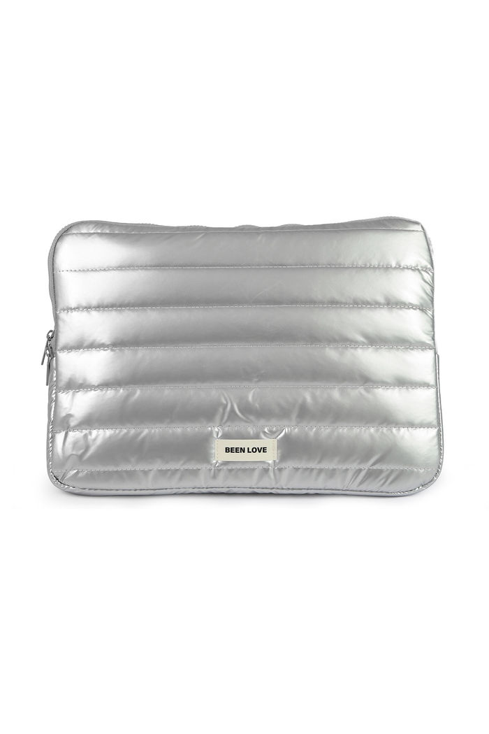 Porta Notebook 14 Polegadas Multifuncional Puffer Maloa Prata