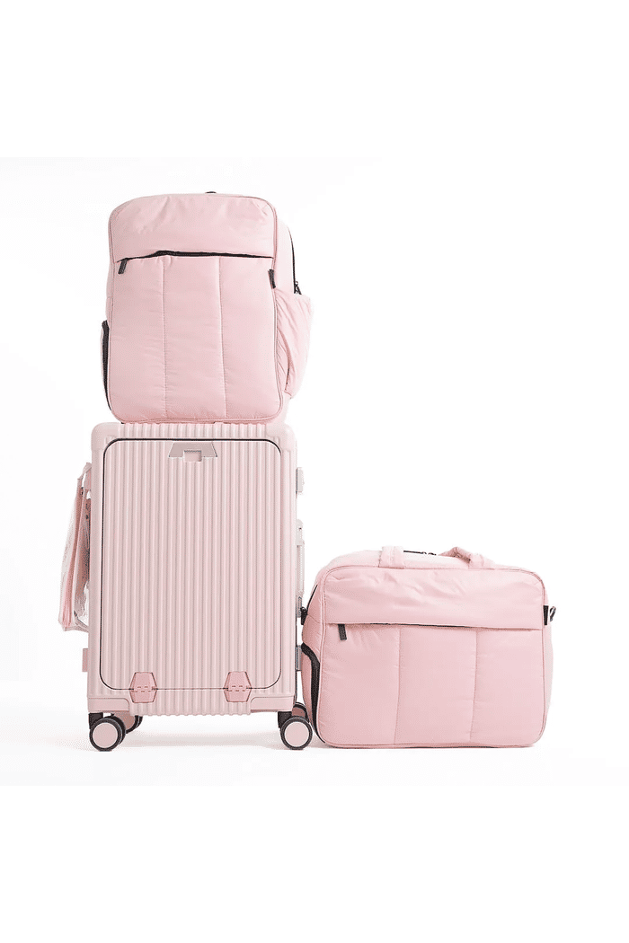 Kit de Mala Pequena Bordo 10kg Suecia, Mochila e Bolsa Confort Bag