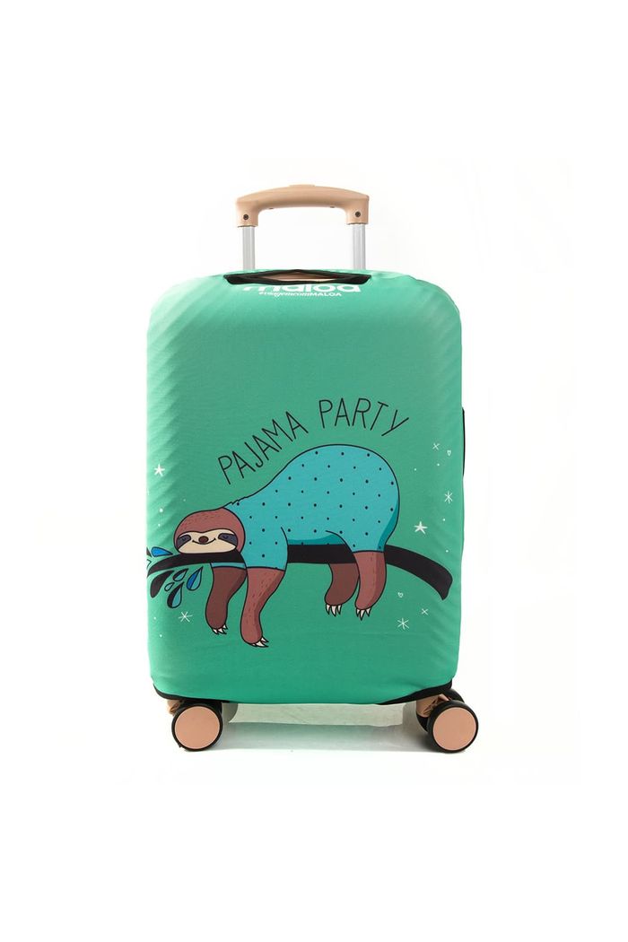 Capa de Mala Maloa Alça Tradicional Preguiça Pajama Verde