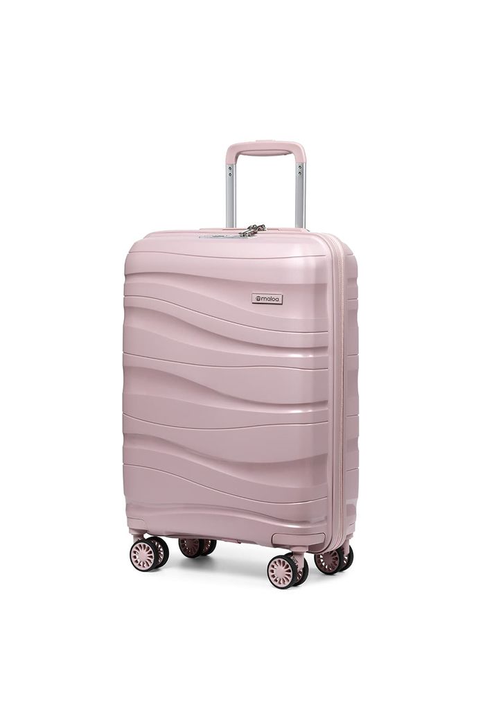 Mala de Viagem Grande 32Kg em Polipropileno Ibiza Maloa Rosa