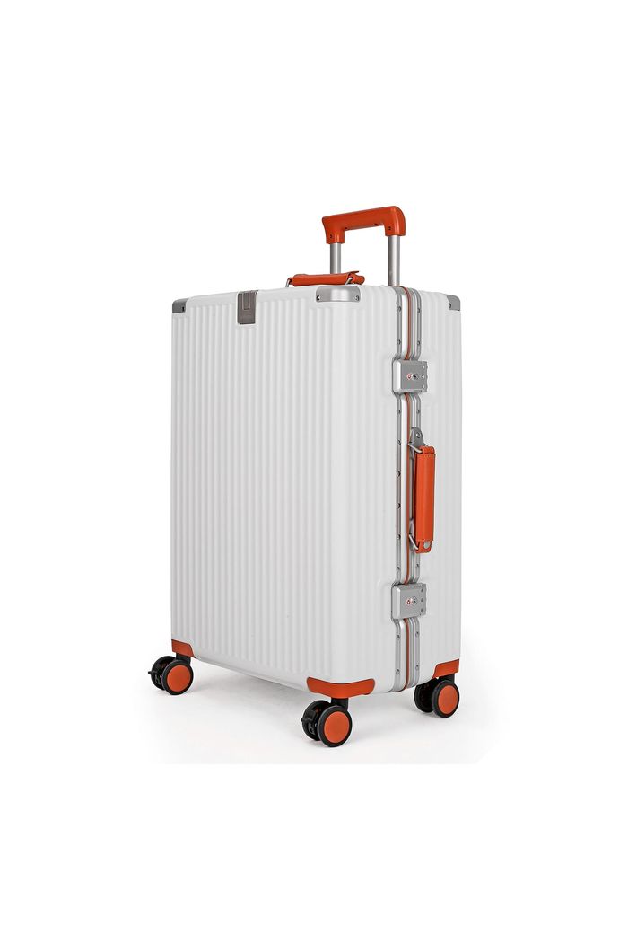 Mala de Viagem Média 23 kg Policarbonato Capri Maloa Branco