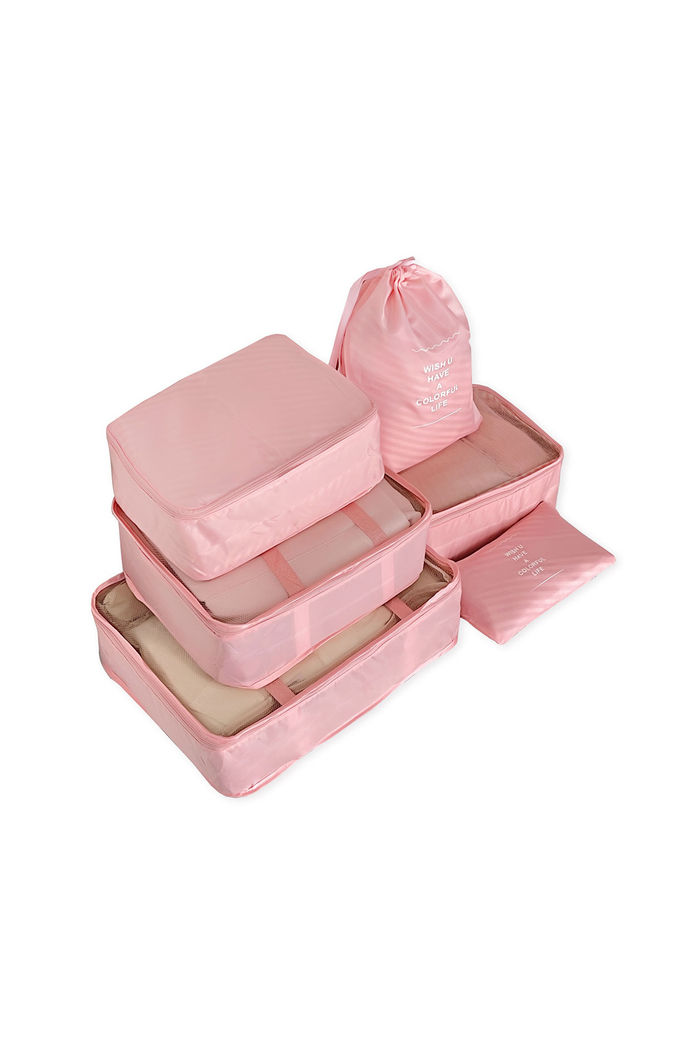 Kit Organizador de Mala 6 Peças com Cinta Colorful Life