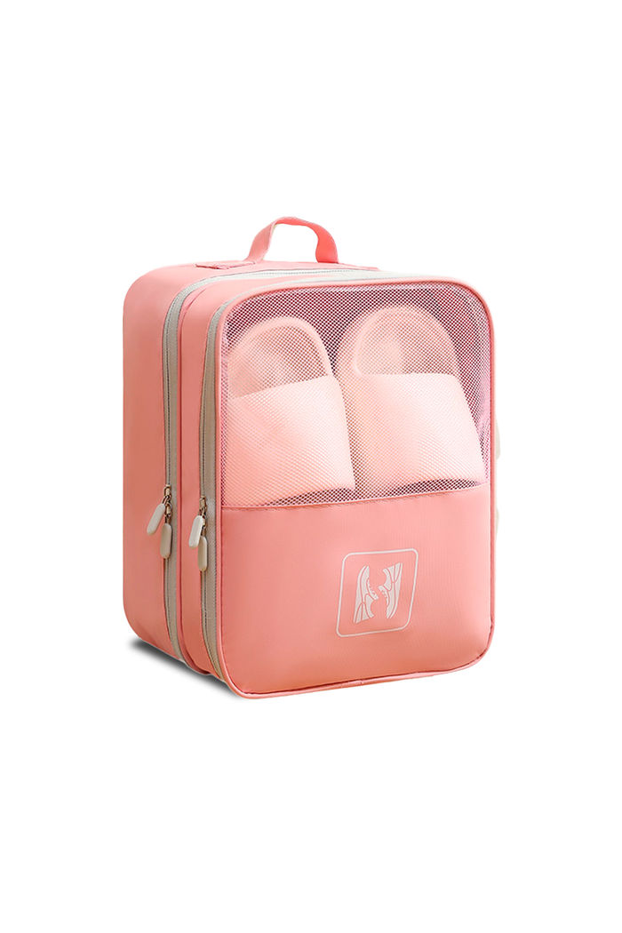 Organizador Porta Sapato Multifuncional em Poliéster Maloa Rosa