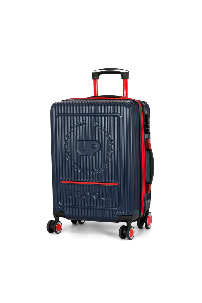 Mala de Viagem Pequena de Bordo 10 kg em ABS com Expansor Strike Marinho