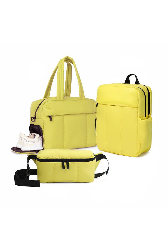 Kit de Viagem Confort Bag 3 Peças Maloa Amarelo