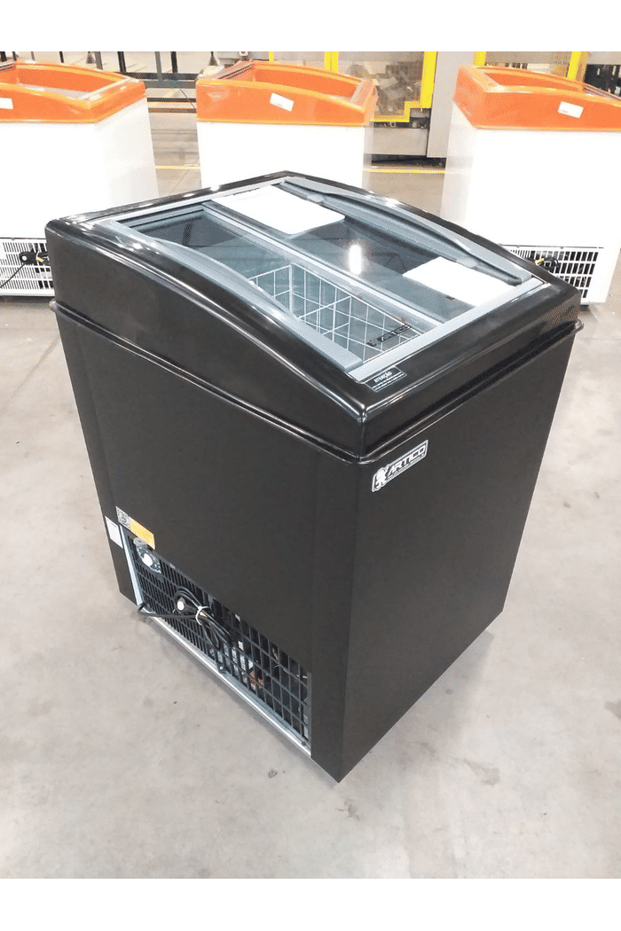 FREEZER HORIZONTAL EXPOSITOR VITRINE FH150C 220V COLORS PRETO - SLIM 2 C/ CESTO