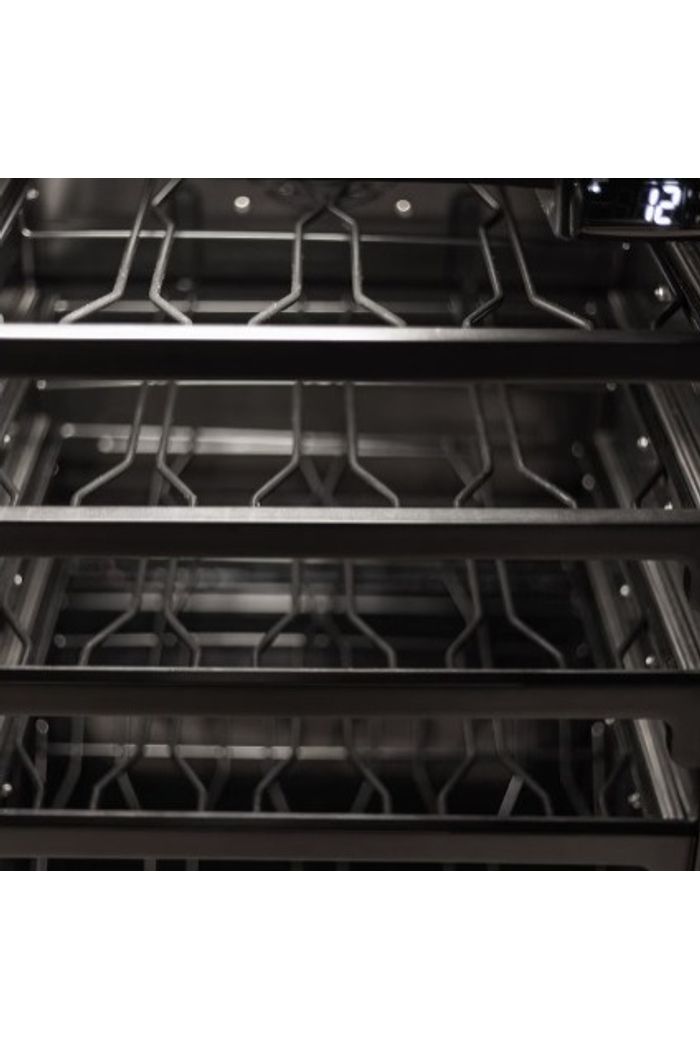 ADEGA VERTICAL ADA200 220V PRETA PORTA DIREITA ALUMINIO