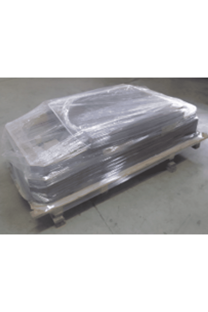 GONDOLA - PRATELEIRA DE MDF - MOD CENTRAL - 1,80 X 0,90 X 1,28M C CANTOS CHANFRADOS C DUAS CABECEIRAS - CASTANHO DOURADO (Cópia)