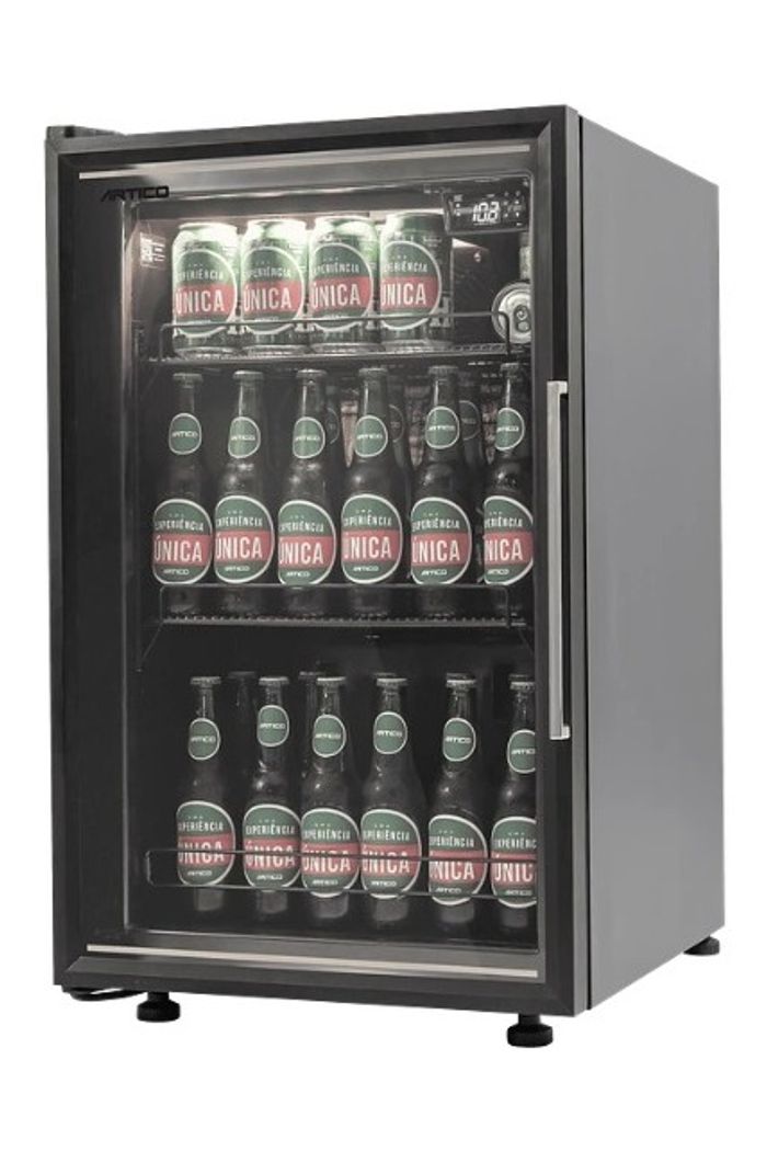 CERVEJEIRA VERTICAL CV100 127V PRETA PORTA ESQUERDA