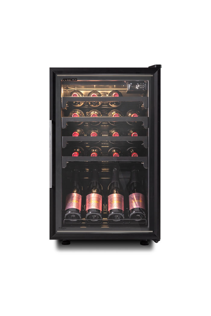 ADEGA VERTICAL AD100 220V PRETA PORTA DIREITA