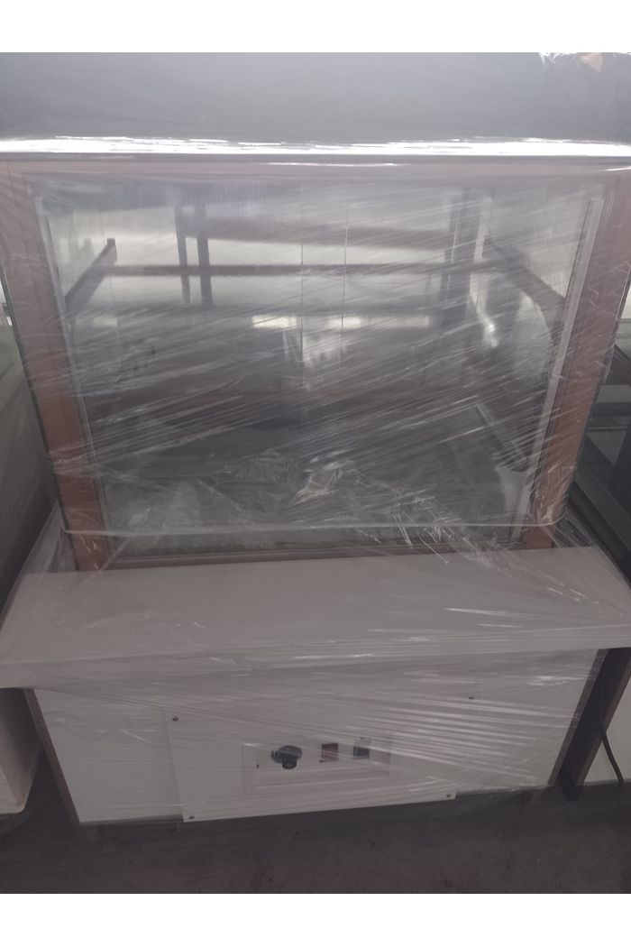 VITRINE FENDI ESTUFA 0,97 BASE + 2 NIVEL PRAT. VTRFF-H130 (LED) PERFIL FENDI