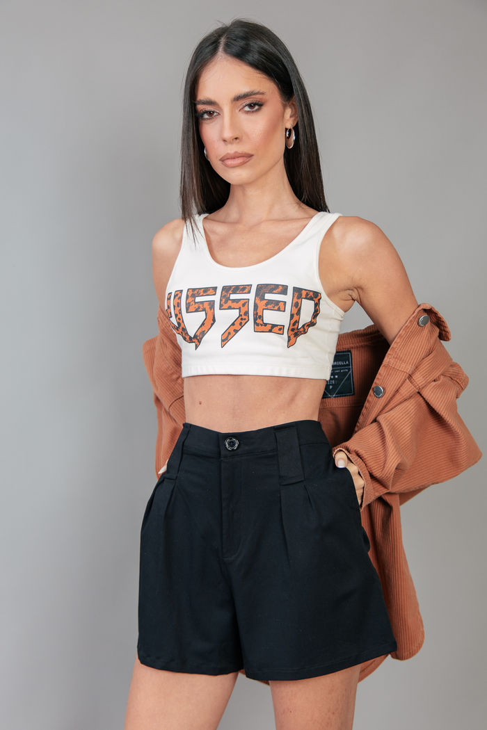 BERMUDA ALFAIATARIA PRETA