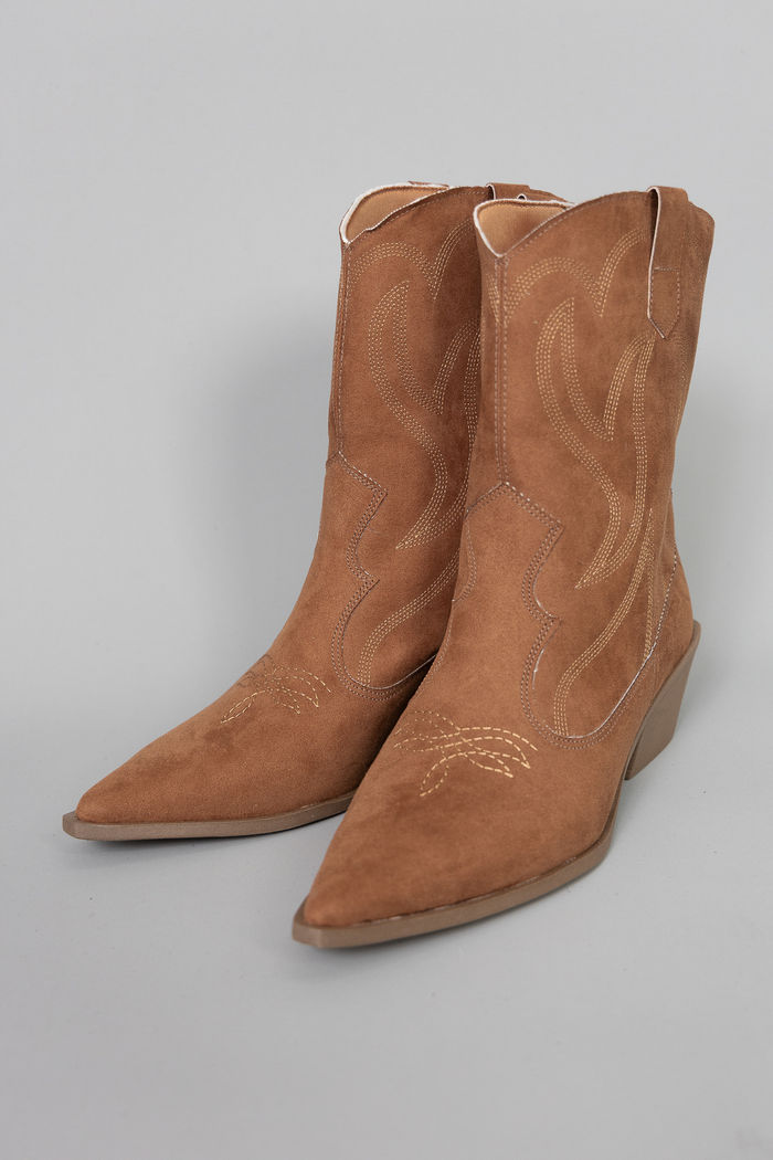 BOTA WESTERN CANO BAIXO CAMURÇA MARROM