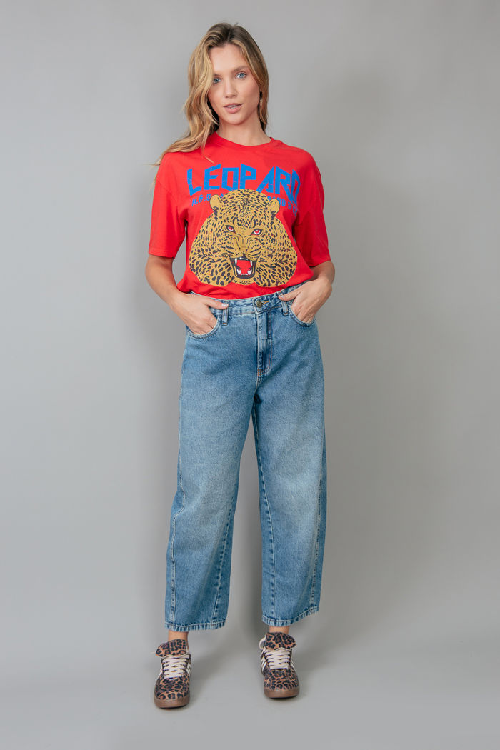 CALÇA JEANS BARREL CINTURA MÉDIA