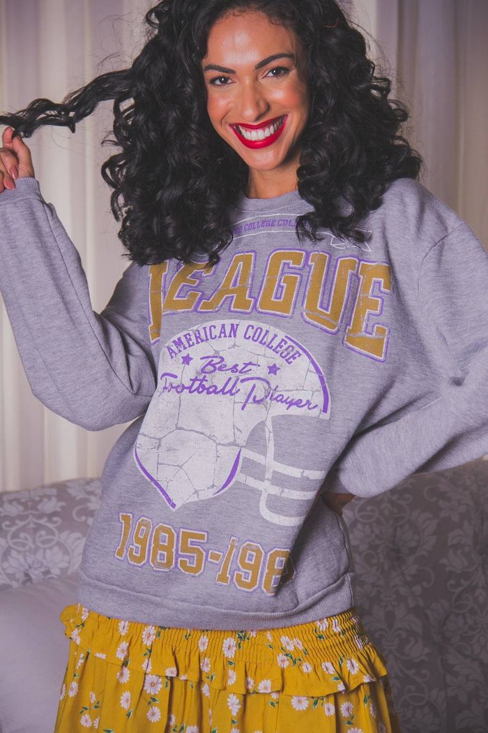 CASACO DE MOLETOM MESCLA PELUCIADO LEAGUE