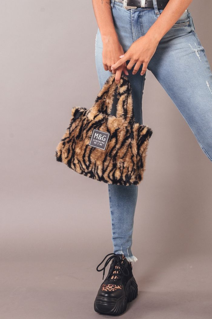 BOLSA PELÚCIA TIGRE