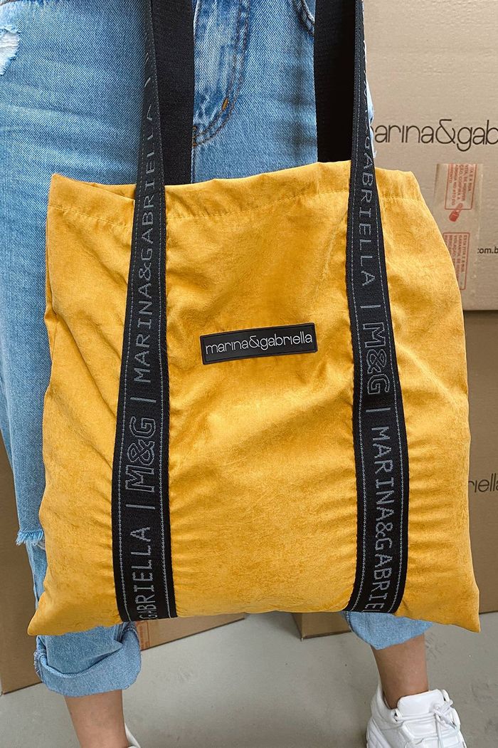 BOLSA M&G AMARELO QUEIMADO