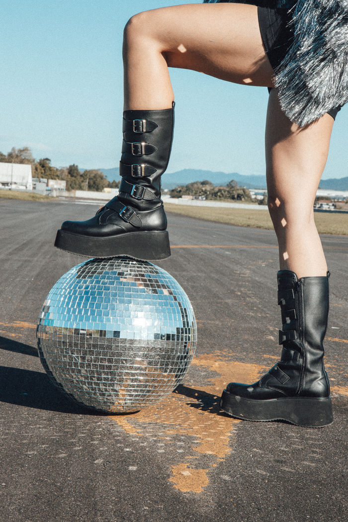 COTURNO CANO LONGO PRETO PLATAFORMA