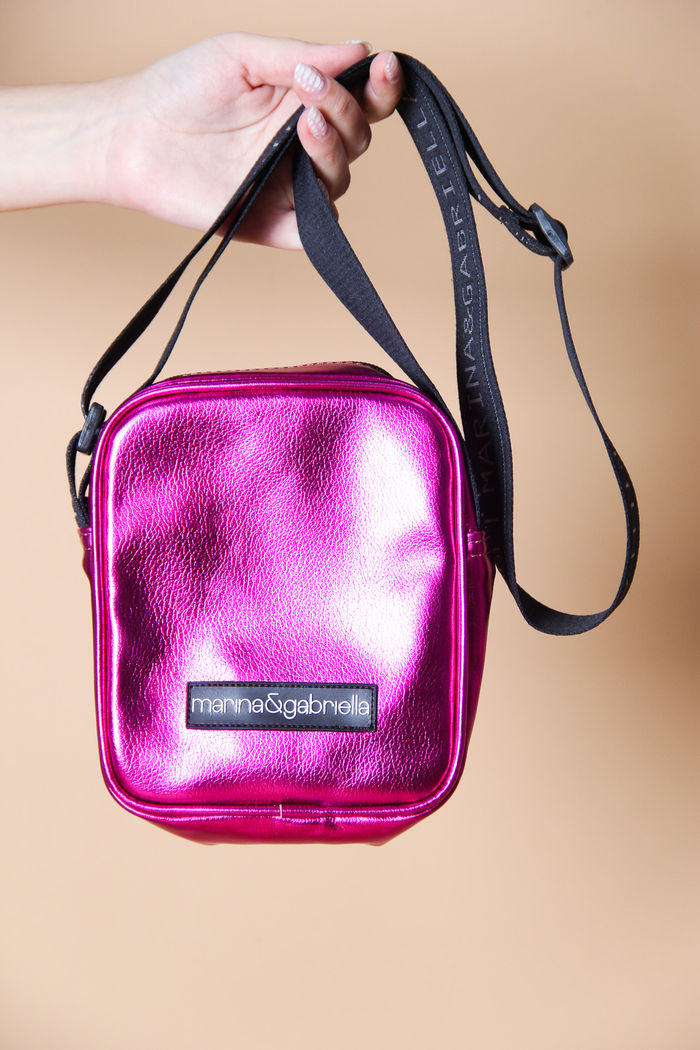 SHOULDER BAG METALIZADA ROSA