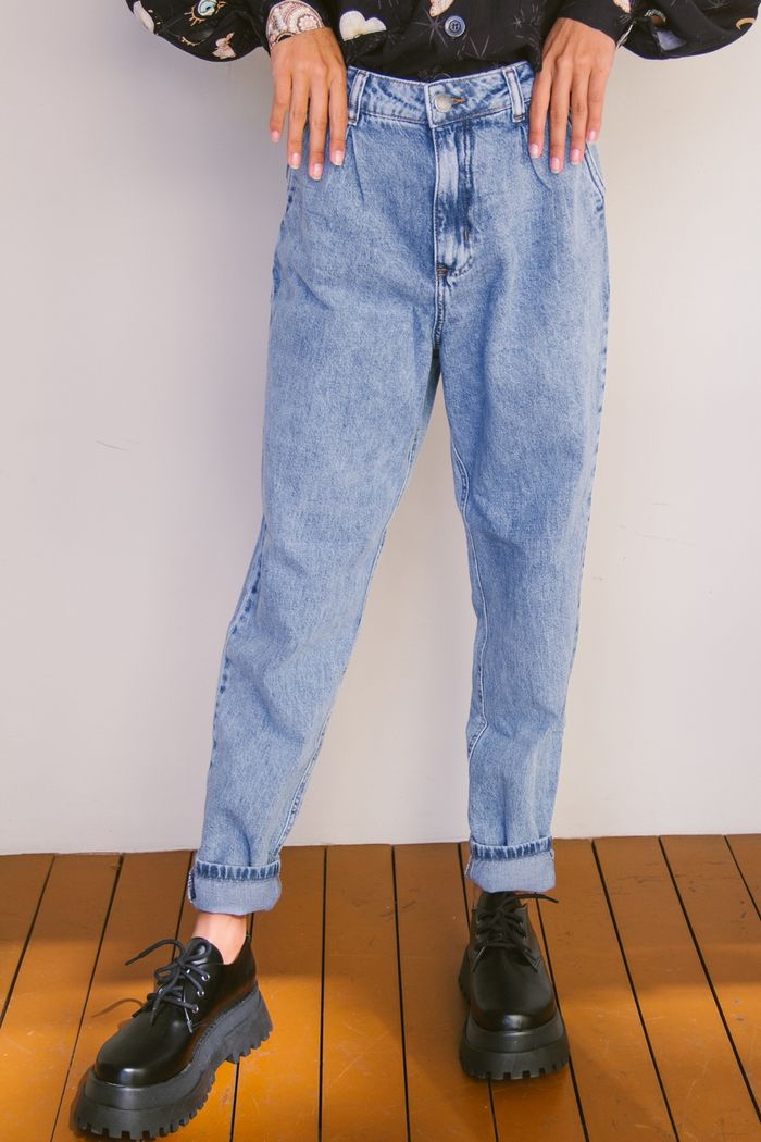 CALÇA JEANS BALLOON