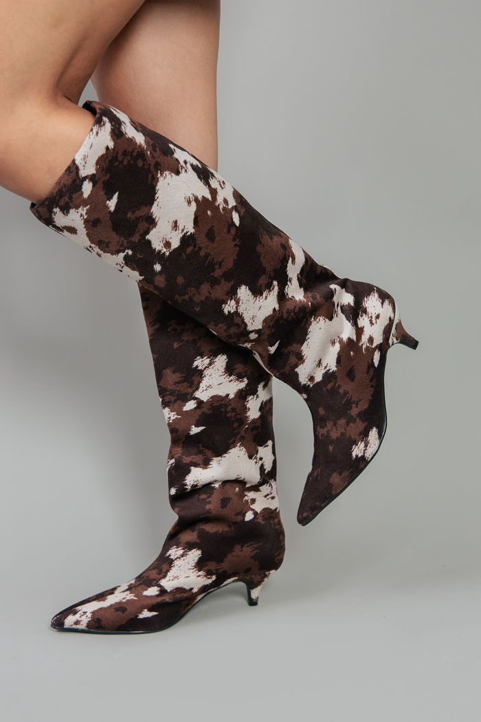 BOTA CAMUFLADA COW PRINT