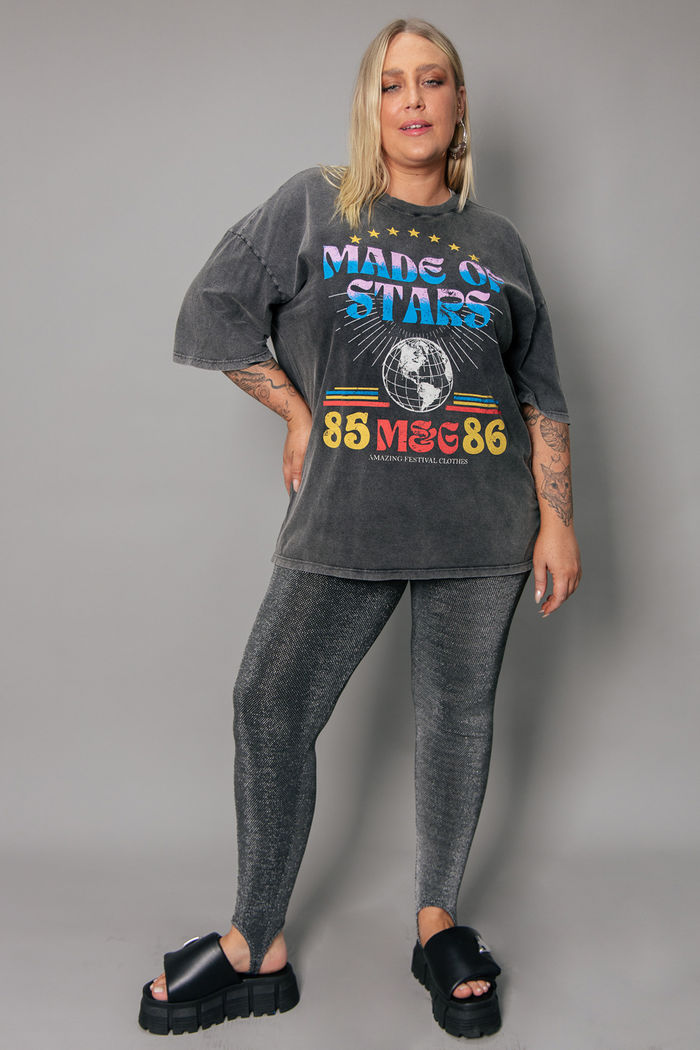 CALÇA LEGGING PEZINHO LUREX PRATA