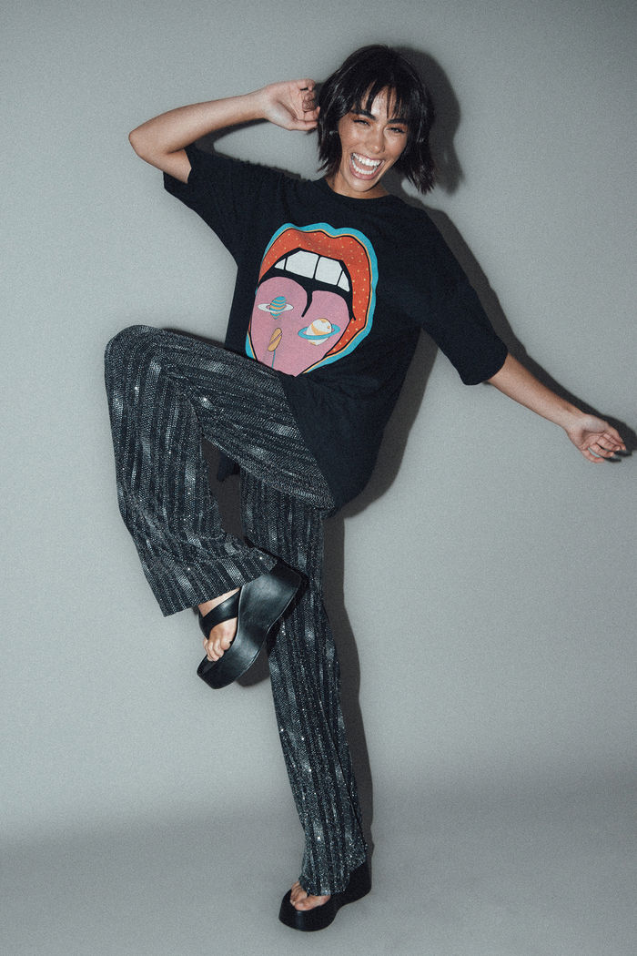 CALÇA PANTALONA BRILHO