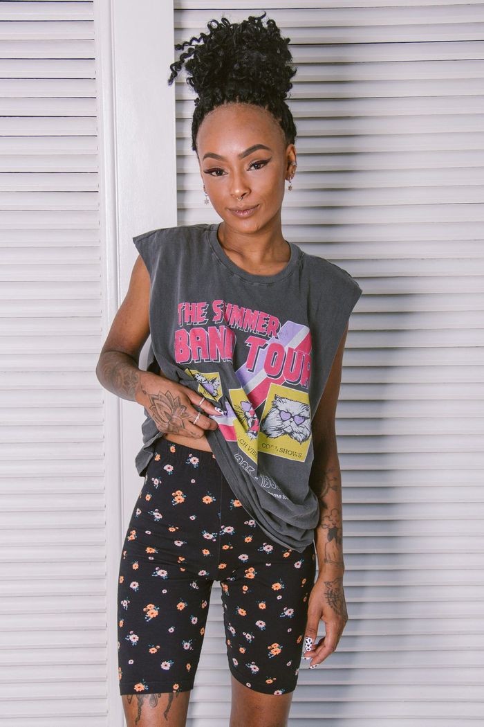 BERMUDA BIKER FLORAL LIBERTY