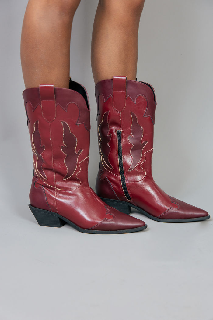 BOTA WESTERN BORDÔ