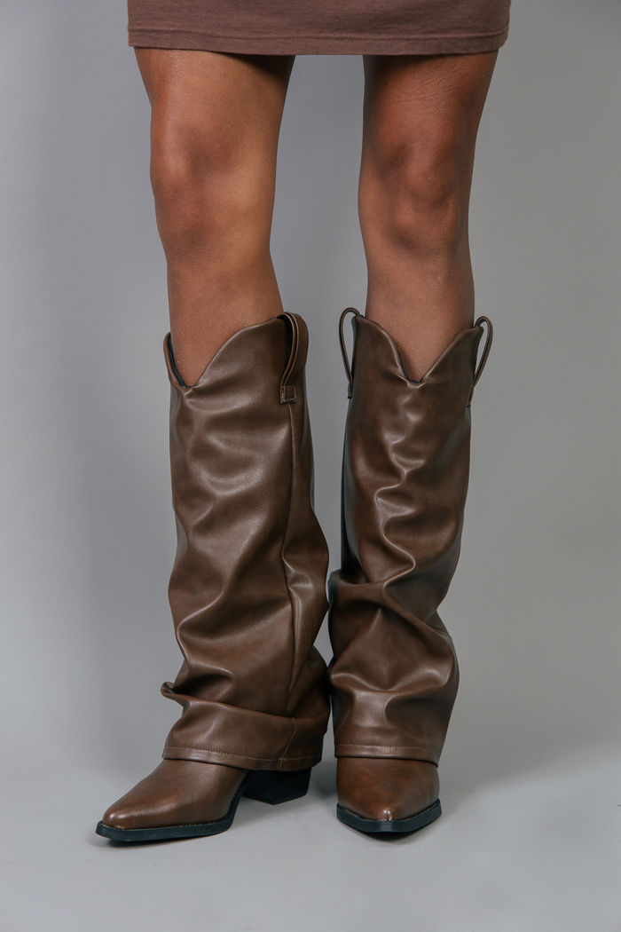 BOTA SLOUCHY MARROM RÚSTICO