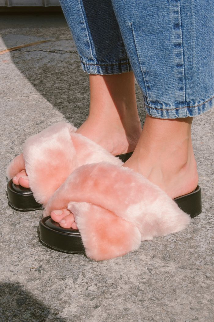 SLIDE FLATFORM PELÚCIA ROSÉ