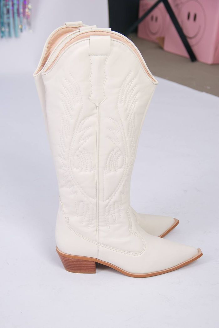 BOTA WESTERN CANO LONGO BEGE