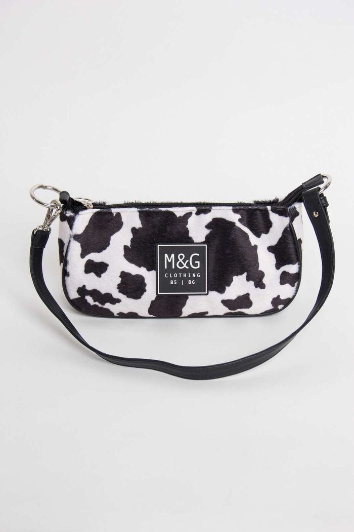 BOLSA BAGUETE VAQUINHA