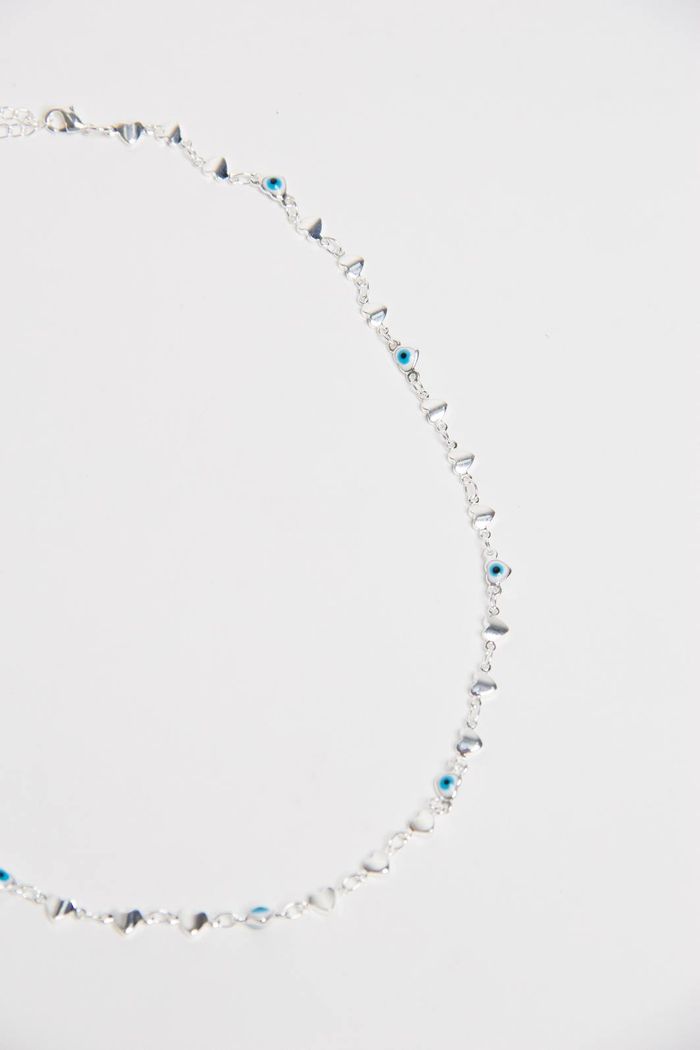 COLAR GREGO CORAÇÃO PRATA