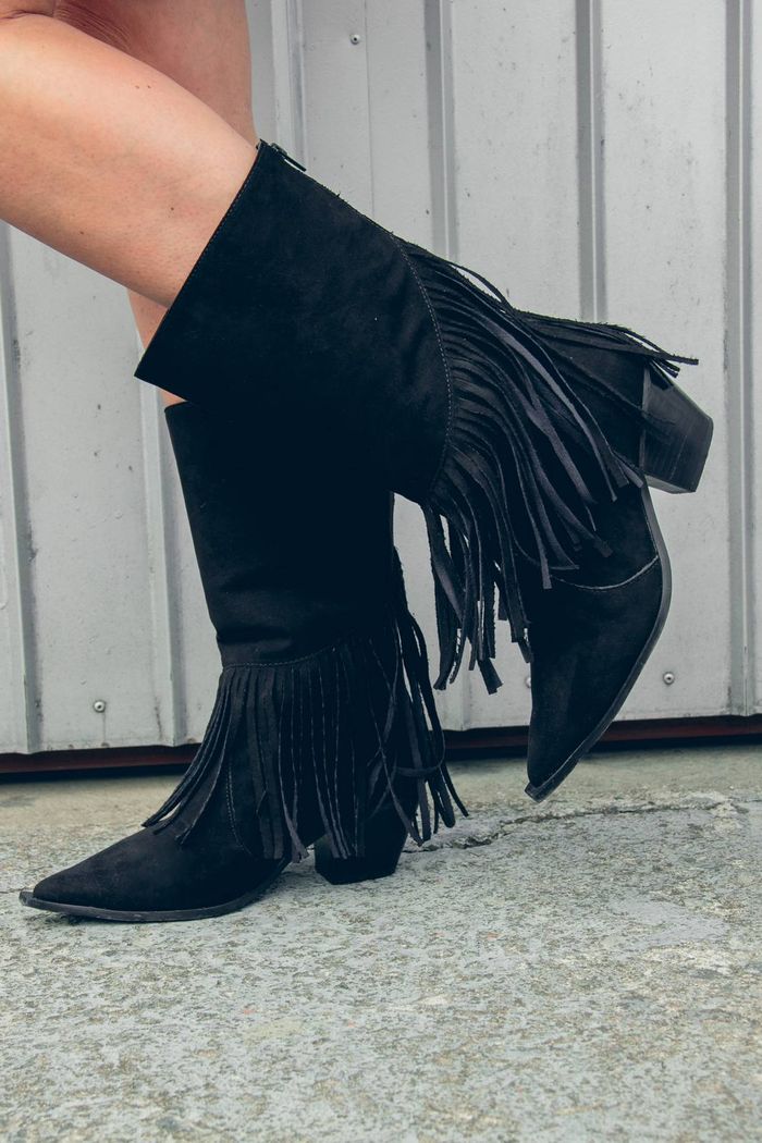 BOTA WESTERN FRANJA PRETA