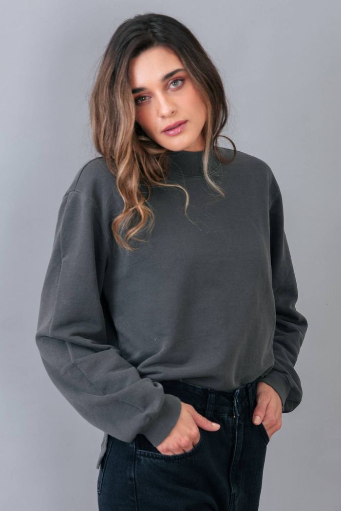 CASACO DE MOLETOM CHUMBO GOLA ALTA