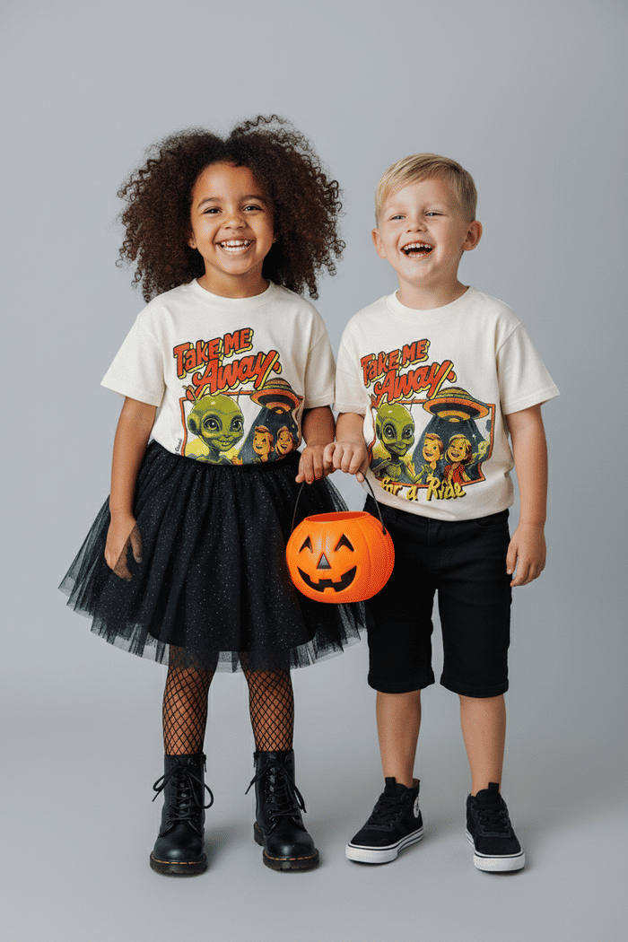 T-SHIRT INFANTIL OFF WHITE TAKE ME AWAY