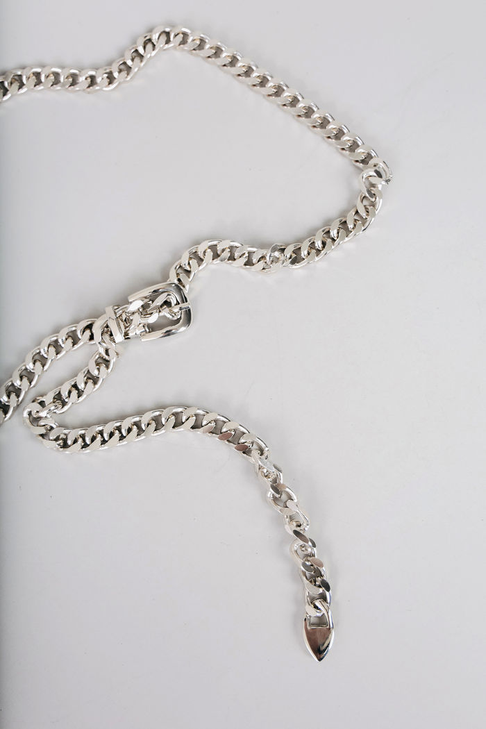 CINTO PRATA ELOS COM FIVELA