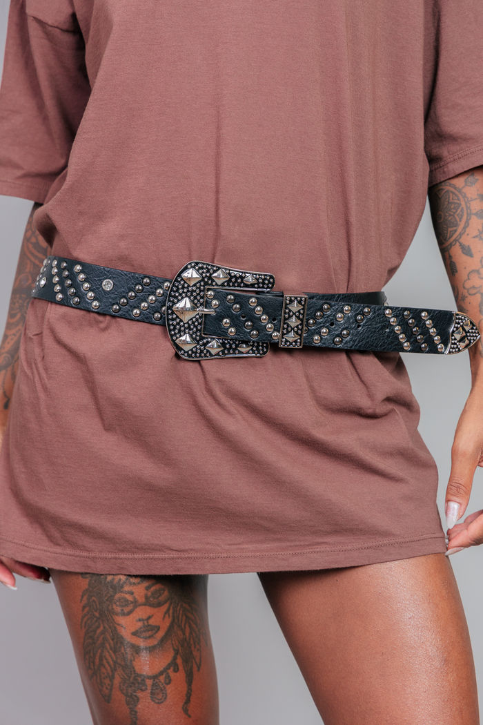 CINTO PRETO WESTERN MAX FIVELA