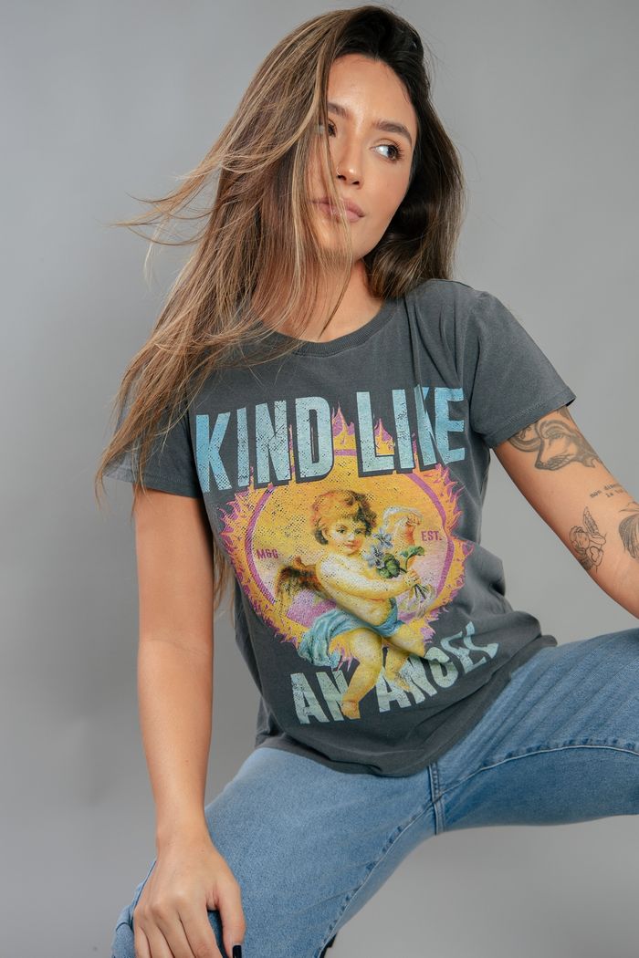 CAMISETA BABYLOOK CHUMBO KIND LIKE