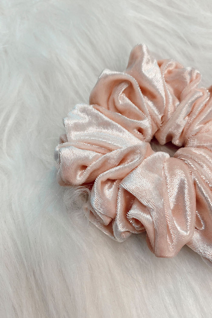 SCRUNCHIE ROSA CLARO VELUDO