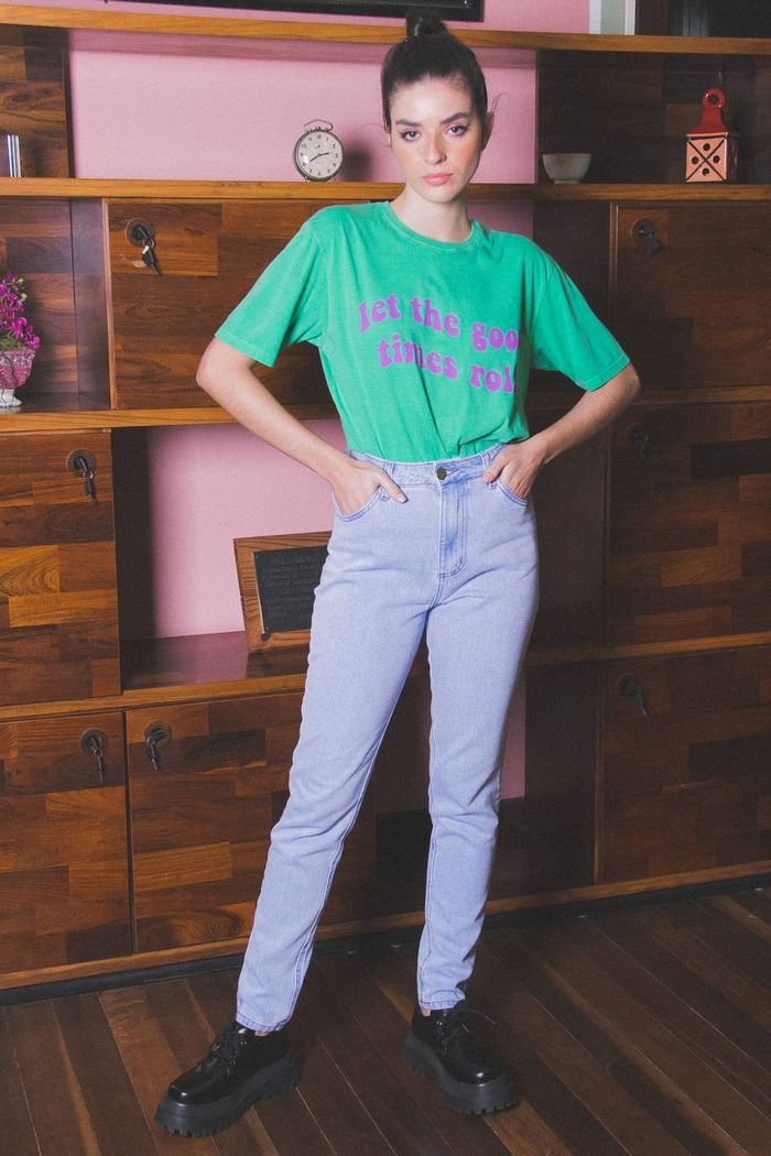 CALÇA JEANS MOM STRONG