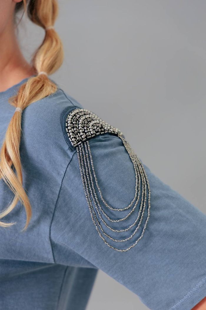 CAMISETA T-SHIRT BOYFRIEND COM OMBREIRA SPARKING