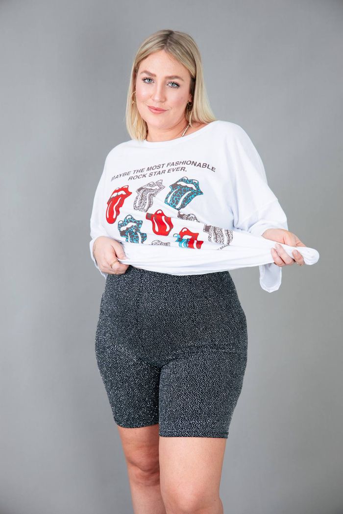 BERMUDA BIKER DE BRILHO SHINE