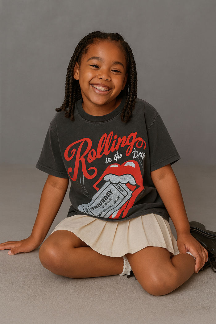 T-SHIRT INFANTIL CHUMBO MARMORIZADO ROLLING